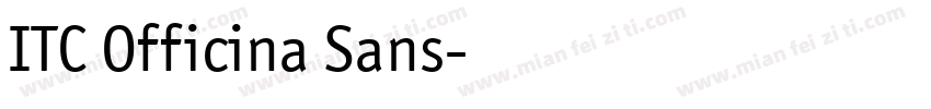 ITC Officina Sans字体转换